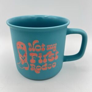 10 oz Coffee Mug / Cup. Turquoise Not My First Rodeo. Western Cowboy Cup